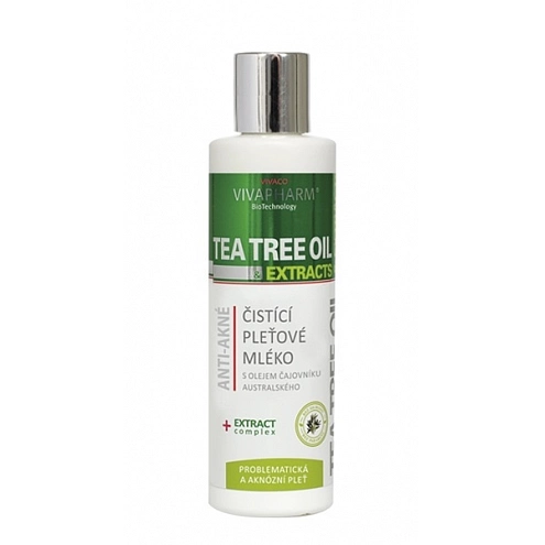 VIVACO Reinigungsmilch mit Teebaumöl HERB EXTRACT 200 ml VIVACO Reinigungsmilch mit Teebaumöl HERB EXTRACT 200 ml