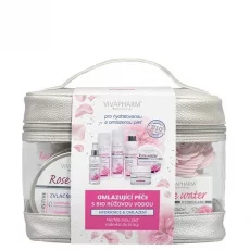 VIVACO Luxuriöse Damen-Kosmetiktasche mit Rosenwasser