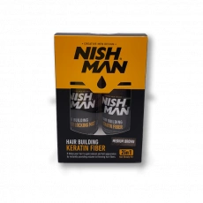 Sada na farbenie vlasov Nishman Keratin Medium Brown 100ml