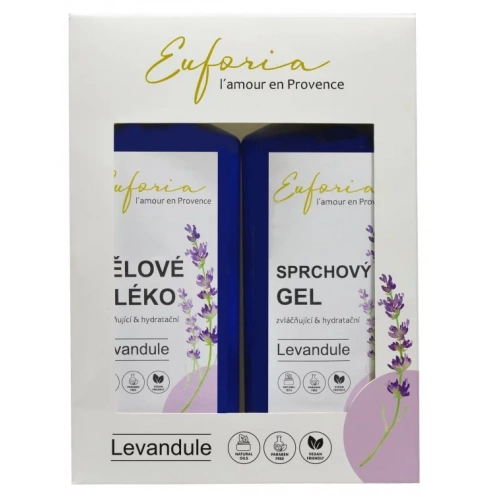 VIVACO Geschenkset Kosmetik mit Lavendelöl EUFORIA