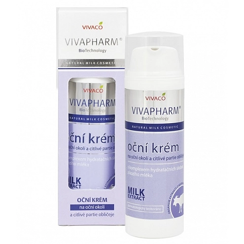 VIVACO Augencreme mit Ziegenmilch VIVAPHARM 50 ml