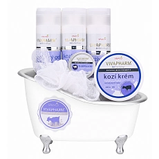 VIVACO Geschenkset mit Kosmetik und Ziegenmilch