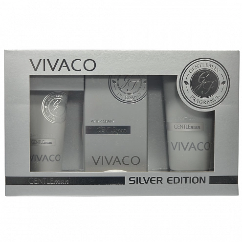 VIVACO Geschenkset Herrenpflege GENTLEMAN SILVER VIVACO Geschenkset Herrenpflege GENTLEMAN SILVER