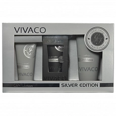 VIVACO Geschenkset Herrenpflege GENTLEMAN SILVER