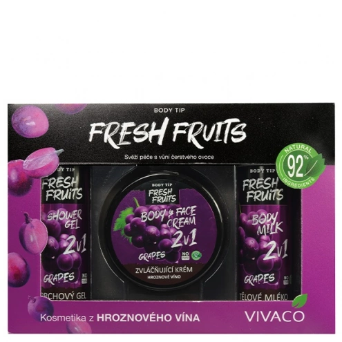 VIVACO Geschenkset Kosmetik mit Traubenwein