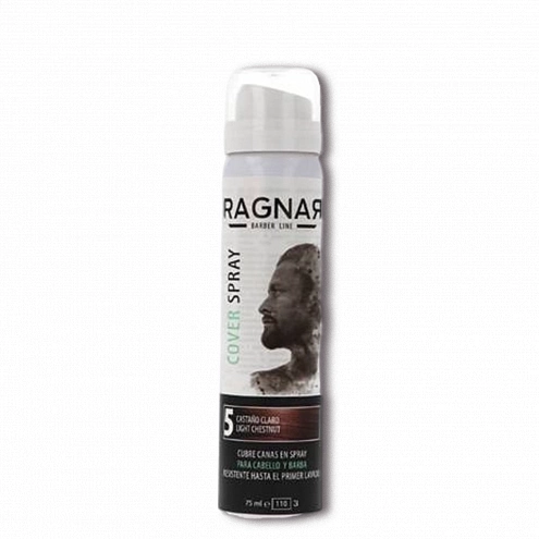 Ragnar sprej na zakrytie šedín a odrastov, svetlý gaštan 75 ml