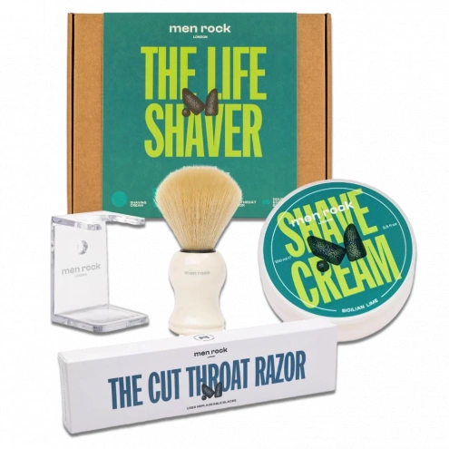 Men Rock kompletná sada na holenie so shavettou The Life Shaver - Sicilian Lime