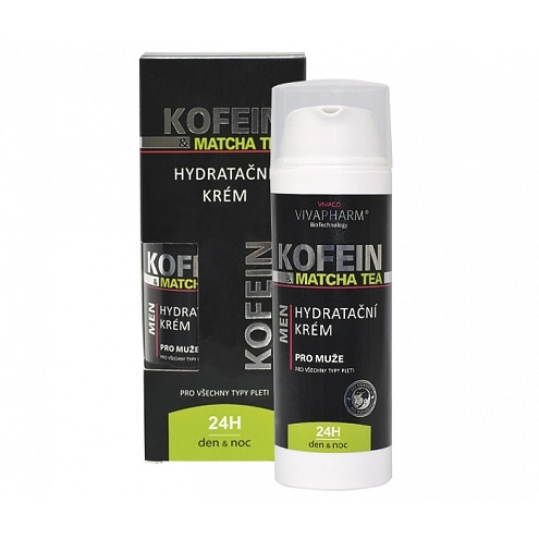 VIVACO Feuchtigkeitscreme Koffein und Matcha Tee VIVAPHARM 50 ml