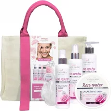 VIVACO Damen Kosmetiktasche mit Rosenwasser