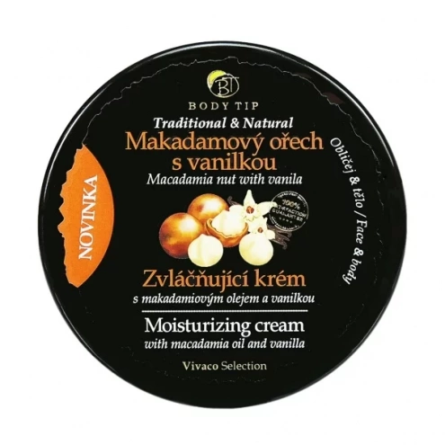 VIVACO Feuchtigkeitscreme Macadamianuss mit Vanille BODY TIP 200 ml