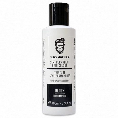 Slick Gorilla polopermanentná farba na vlasy - čierna, 100ml