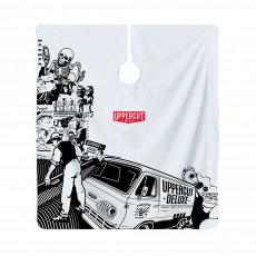 Pláštenka Uppercut Deluxe - Collage barber cape 
