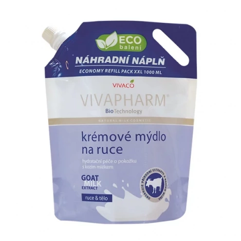 Handseife mit Ziegenmilch ECO PACKUNG 1 Liter VIVAPHARM 1 Liter