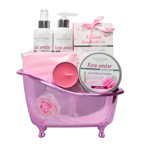 VIVACO Geschenkset mit Kosmetik und Rosenwasser