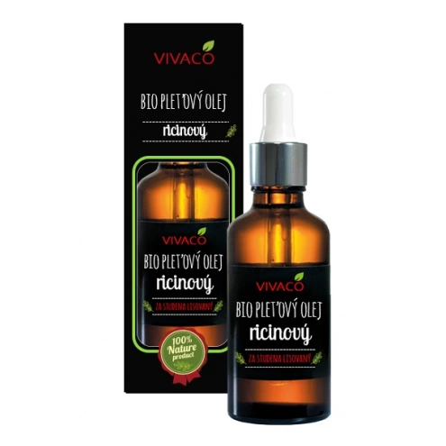 VIVACO 100% BIO Gesichts-Rizinusöl mit Pipette 50 ml