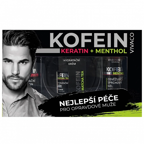 VIVACO Geschenkset Pflege für Männer mit Koffein