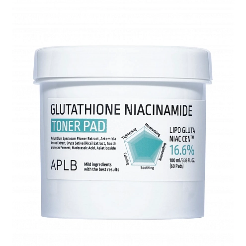 APLB Glutathione Niacinamide Toner Pad 60 ks / 100 ml