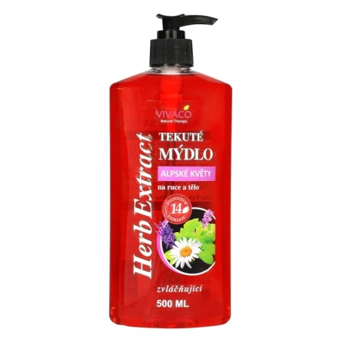 VIVACO Flüssigseife Alpenblumen HERB EXTRACT 500 ml