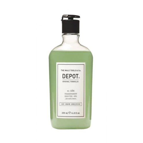 Depot 406 Transparent Shaving Gel Brushless 200ml