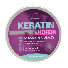VIVACO Keratin-Haarmaske mit Koffein VIVAPHARM 200 ml