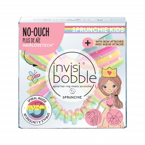 Invisibobble KIDS SLIM SPRUNCHIE w. BOW Let‘s Chase Rainbows Invisibobble KIDS SLIM SPRUNCHIE w. BOW Let‘s Chase Rainbows