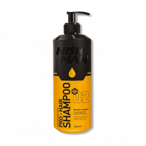 NishMan šampón na vlasy s keratínom 02 Pro-Hair 400ml