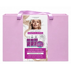 VIVACO Große Geschenkbox für Haarpflege mit Keratin und Koffein