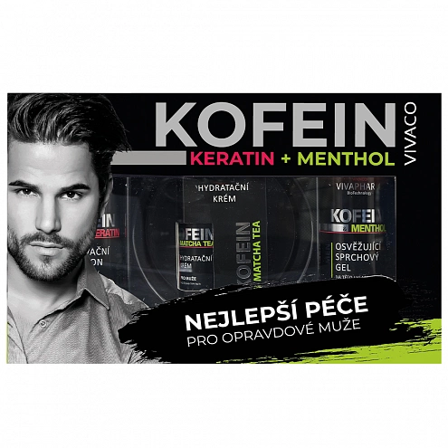 VIVACO Geschenkset Pflege für Männer mit Koffein