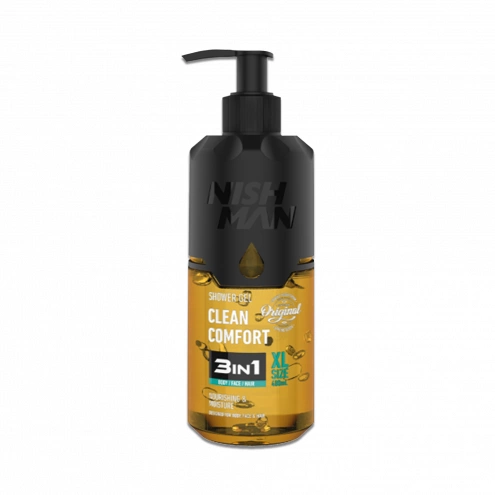 NishMan sprchový gél 3v1 Clean Comfort 480ml