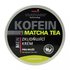 VIVACO Beruhigende Creme für Männer Koffein und Matcha Tee VIVAPHARM 200 ml