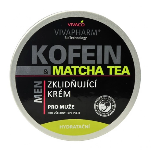 VIVACO Beruhigende Creme für Männer Koffein und Matcha Tee VIVAPHARM 200 ml VIVACO Beruhigende Creme für Männer Koffein und Matcha Tee VIVAPHARM 200 ml