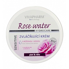 VIVACO Feuchtigkeitscreme mit Rosenwasser VIVAPHARM 200 ml
