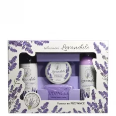 VIVACO Geschenkset Kosmetik mit Lavendelöl