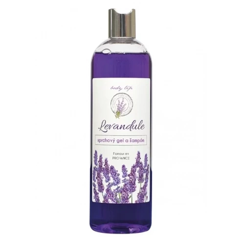 VIVACO Duschgel und Shampoo mit Lavendelöl BT Premium 500 ml