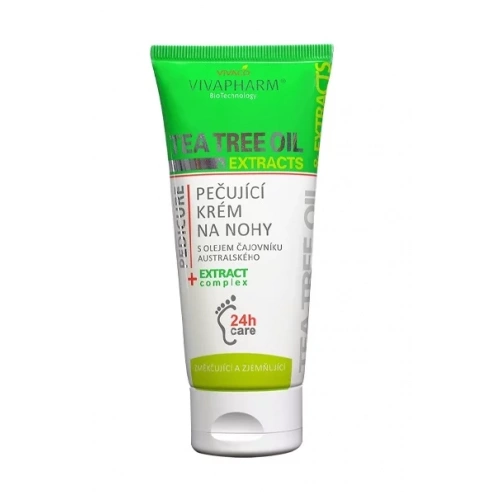 VIVACO Fußcreme mit Teebaumöl VIVAPHARM 100 ml