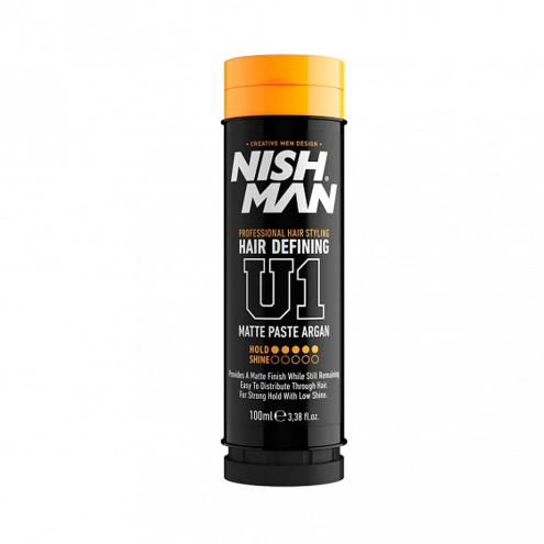 NishMan pasta na vlasy v tube U1 Matte Paste Argan 100ml