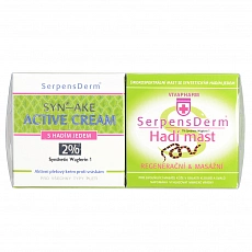 VIVACO Serpens Derm Breitband-Salbe mit Schlangengift 75 ml + Anti-Falten-Gesichtscreme mit Schlangengift 50 ml Geschenkset