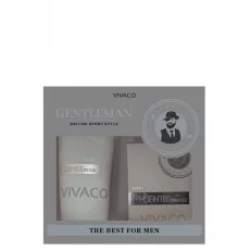 VIVACO Geschenkset Herrenpflege GENTLEMAN SILVER