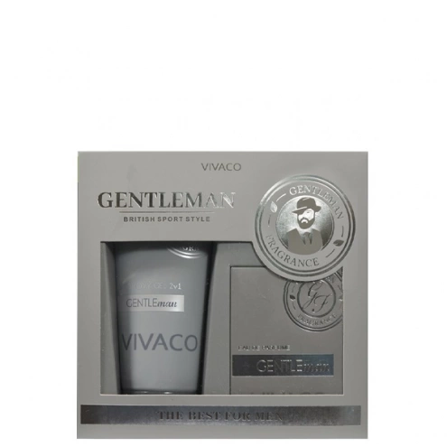 VIVACO Geschenkset Herrenpflege GENTLEMAN SILVER