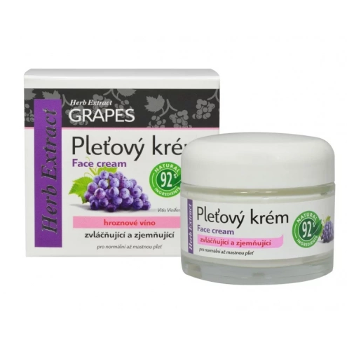 VIVACO Gesichtscreme mit Traubenkernöl HERB EXTRACT 50 ml