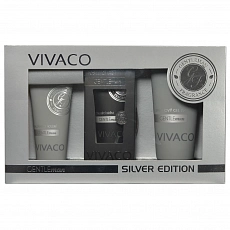 VIVACO Geschenkset Herrenpflege GENTLEMAN SILVER