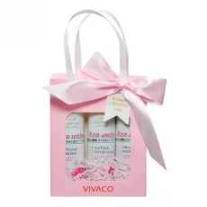 VIVACO Geschenktasche mit Kosmetik und Rosenwasser