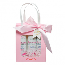 VIVACO Geschenktasche mit Kosmetik und Rosenwasser