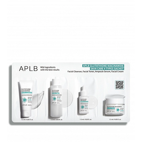 APLB Glutathione Niacinamide Skin Care 4 Types Sachet 4 x 3 ml