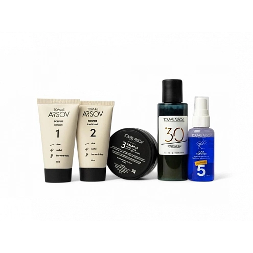 Tomas Arsov Bonfire Travel Hair Care Set with Sun Oil And Protective Keratin Mist