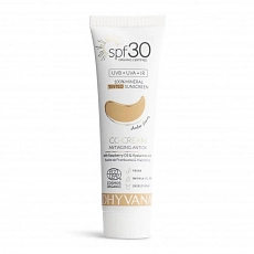 Dhyvana Natural 100% Mineral Tinted Sunscreen SPF 30 Tinted Face Cream Amber Honey 50 ml