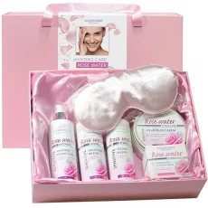VIVACO Große Geschenkbox mit Kosmetik mit Rosenwasser