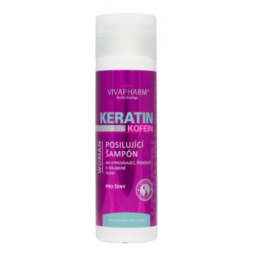 VIVACO Keratin-Haarshampoo mit Koffein VIVAPHARM 200ml