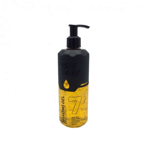 NishMan priehľadný gél na holenie 7 Gold One 400ml