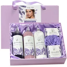 VIVACO Große Geschenkbox mit Kosmetik und Lavendelöl